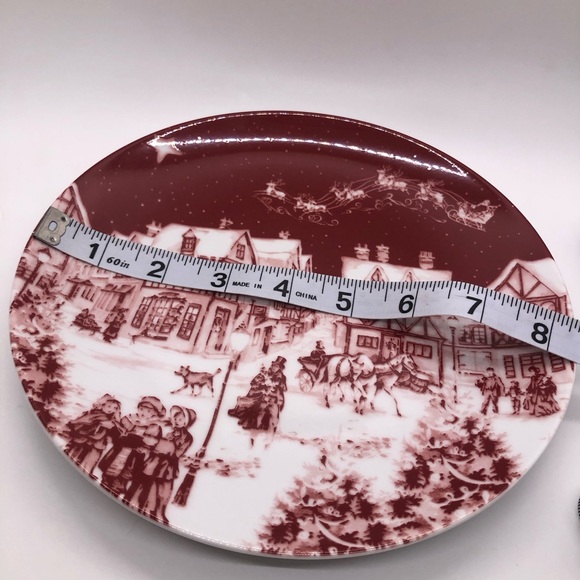 WILLIAMS-SONOMA 2022 France Porcelain 8” Plate Depuis 1818 Christmas Plate - Picture 5 of 5